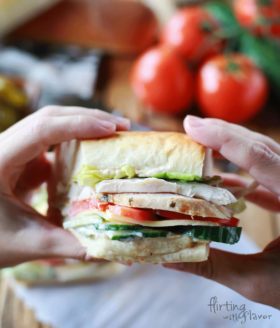 Yummy! This was one fantastic Turkey-Bacon sandwich! Love her tips!!!