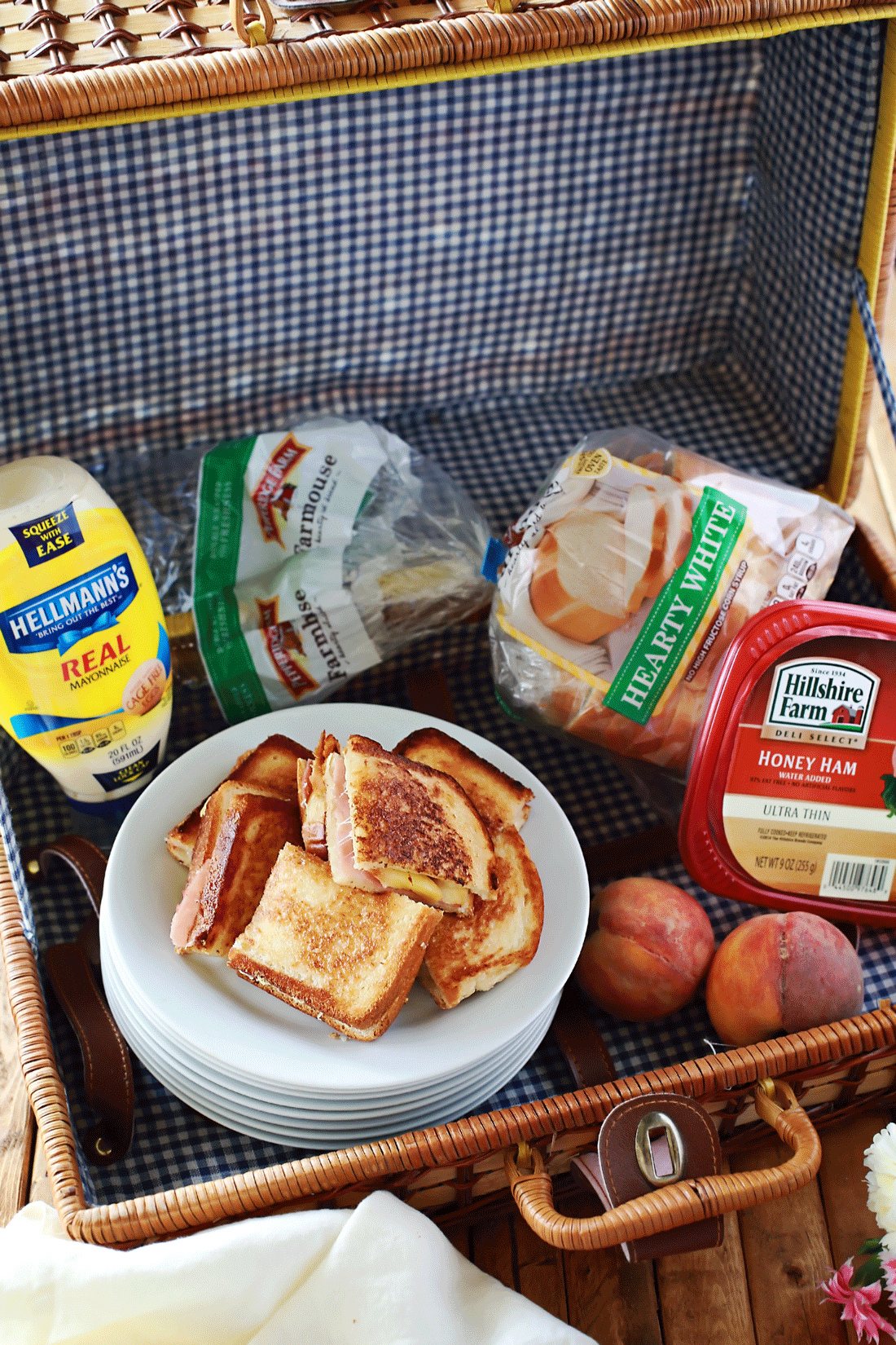 Ham and apricot grilled cheese sandwich recipe by Flirting with Flavor