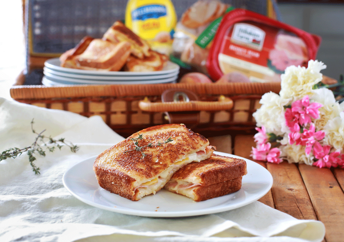 Loaded grilled cheese sandwiches by Flirting with Flavor!