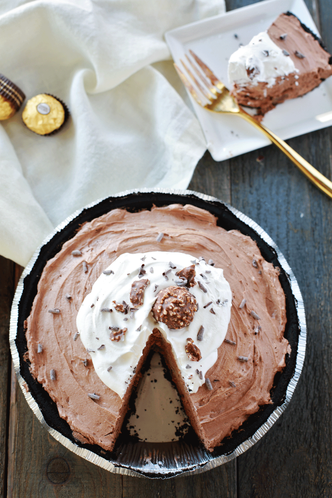 Chocolate Hazelnut SIlk Pie by Flirting with Flavor