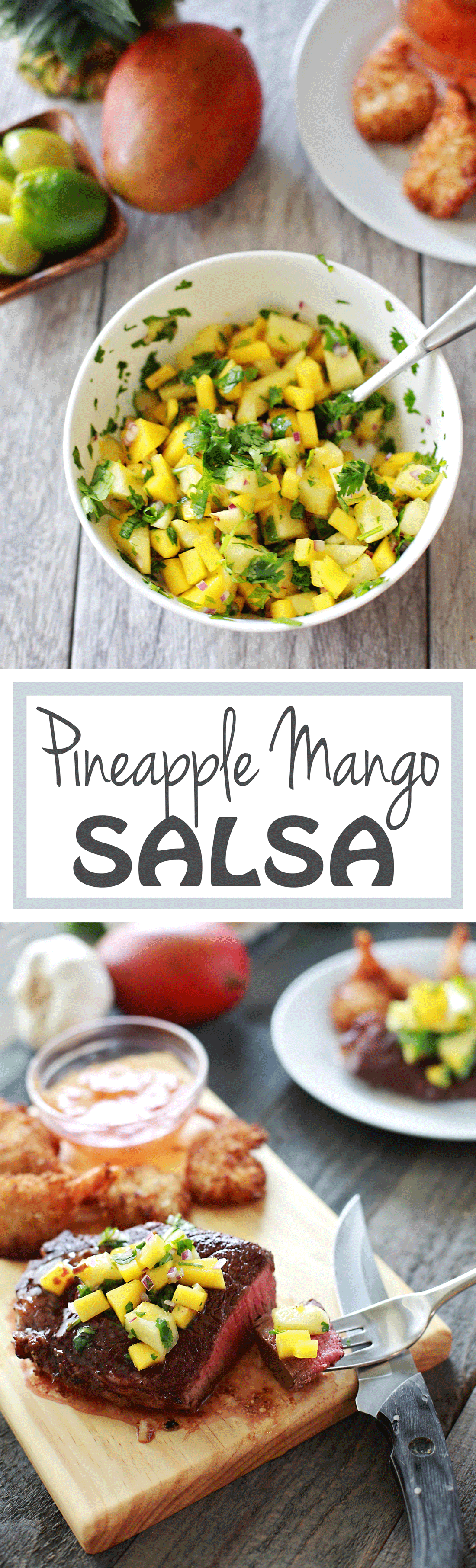 Pineapple Mango Pico de Gallo by Flirting with Flavor. SOOO GOOD on EVERYTHING!