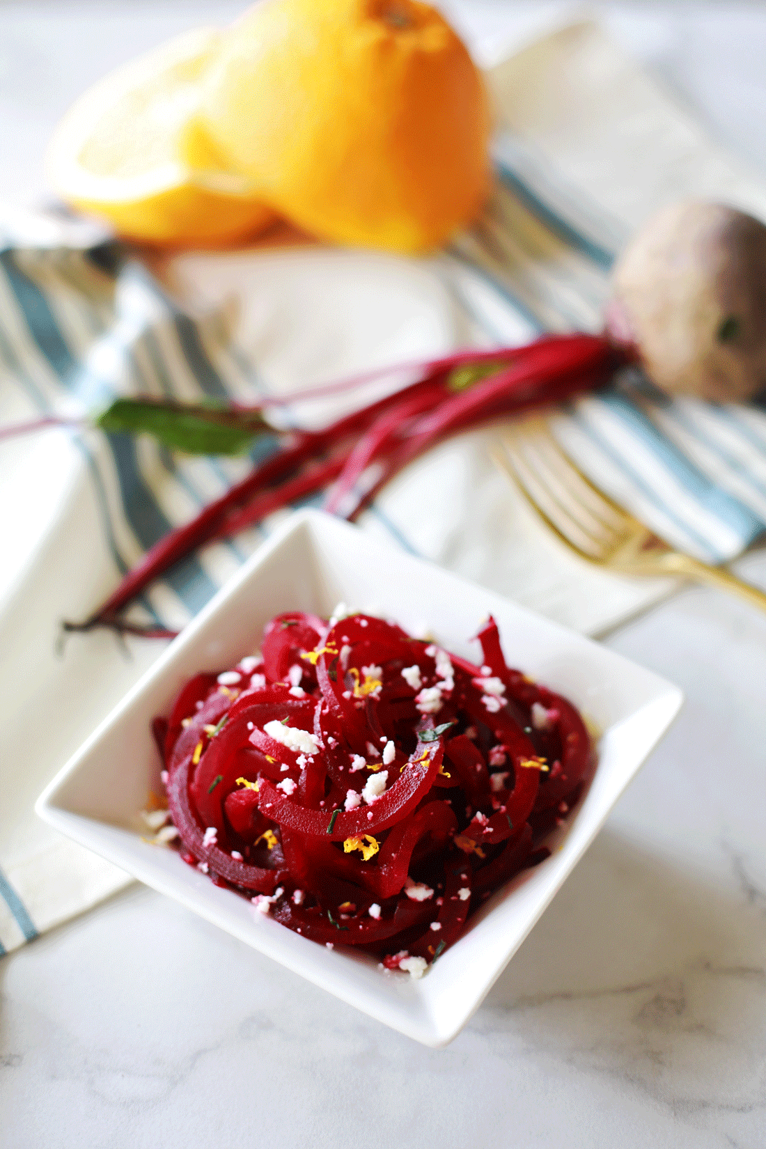 (Almost Pickled) Roasted Beets with Orange Vinaigrette by Flirting with Flavor