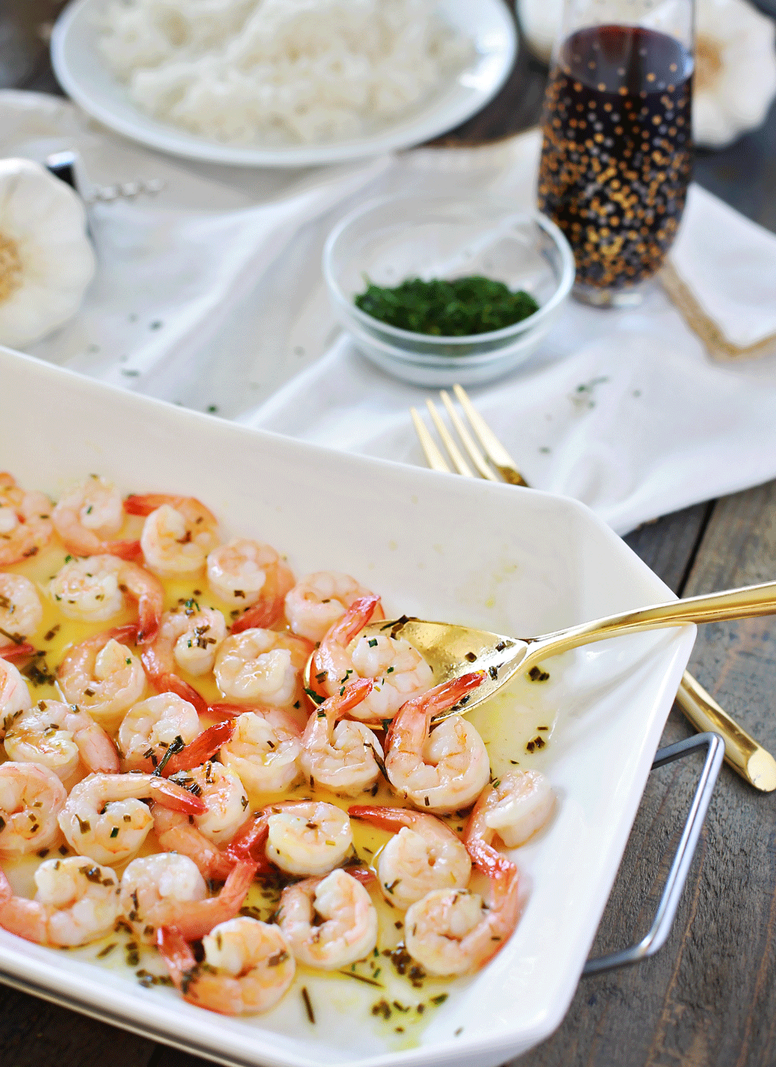 Sweet Heat Garlic Shrimp by Flirting with Flavor
