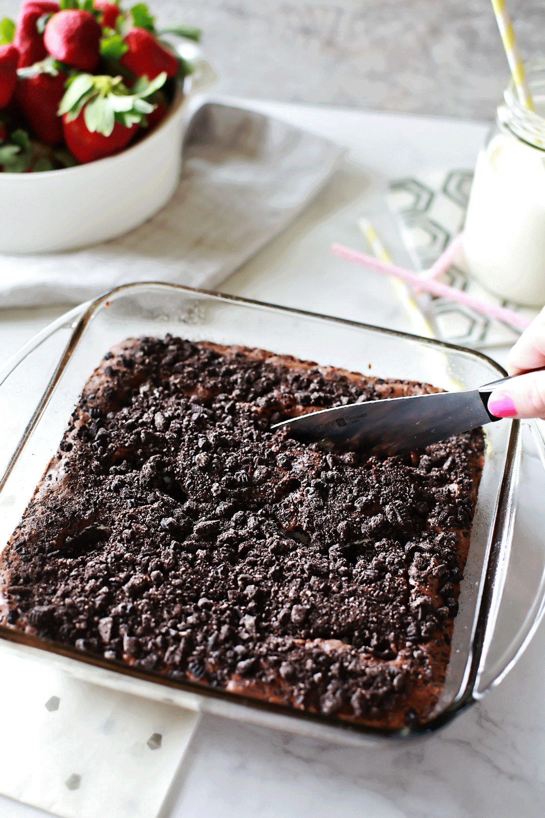 Amazing Cookie Crumble Marshmallow Brownies by Flirting with Flavor.