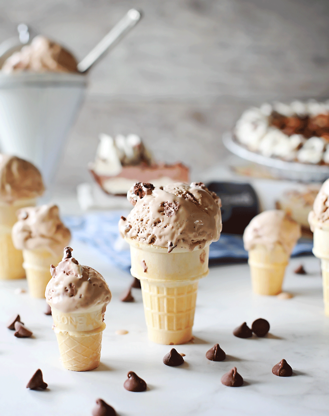 S'mores Chocolate Ice Cream recipe for ice cream machine by Flirting with Flavor