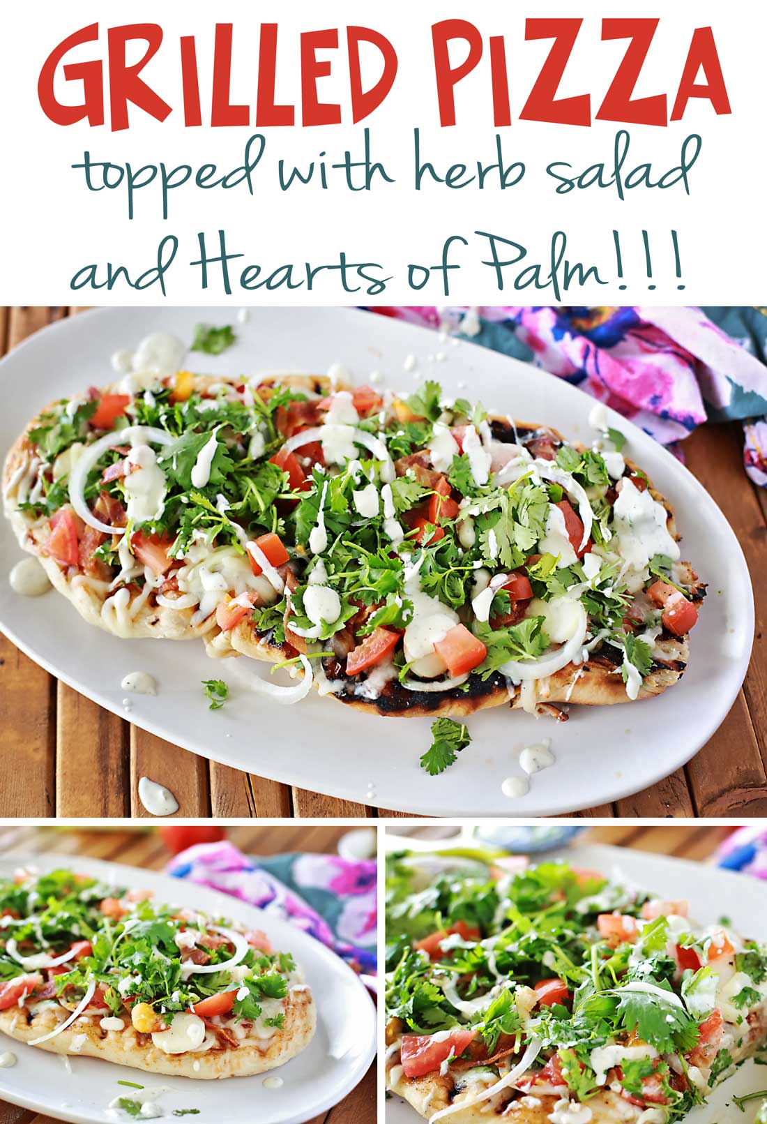 Most INCREDIBLE pizza I have ever eaten!!! Griled Pizza by Flirting with Flavor. Even the kids scarfed it down!