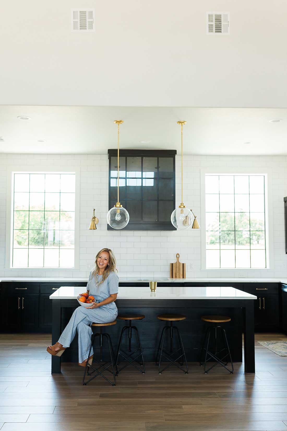 Amazing Brandon Whatley Homes kitchen occupied by Flirting with Flavor's Juli.