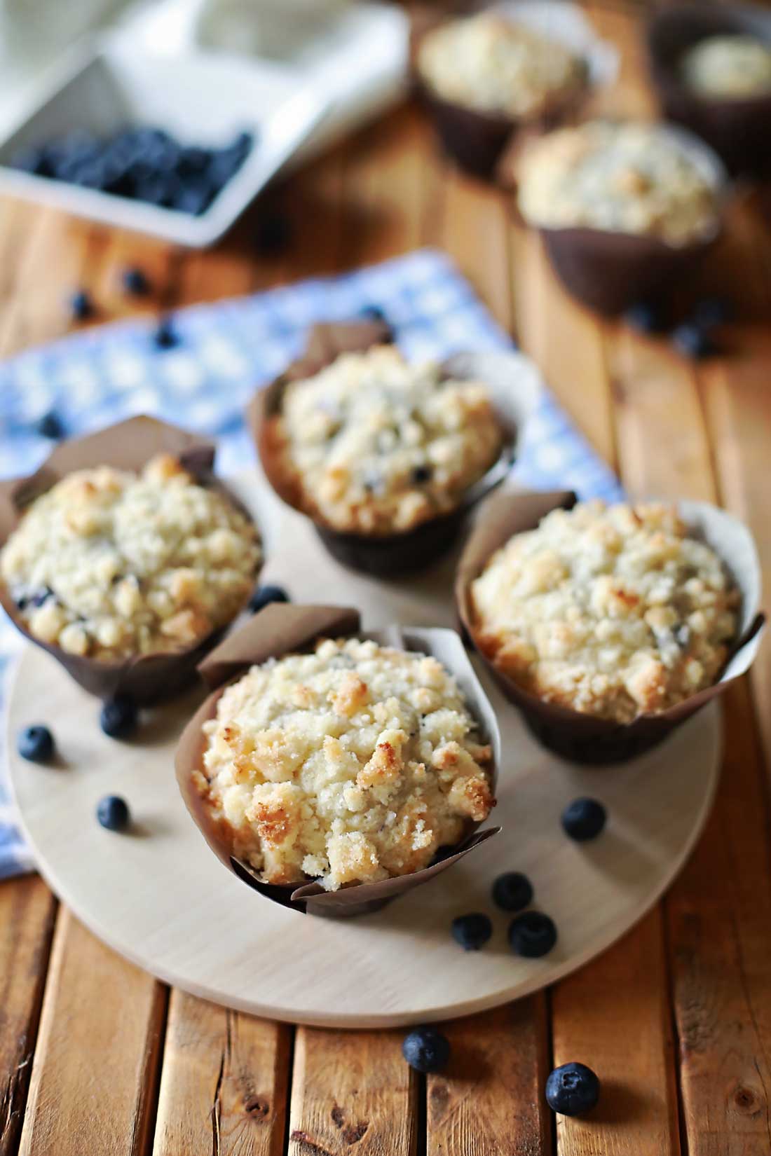 Cream Cheese and Blueberry Muffins by Flirting with Flavor