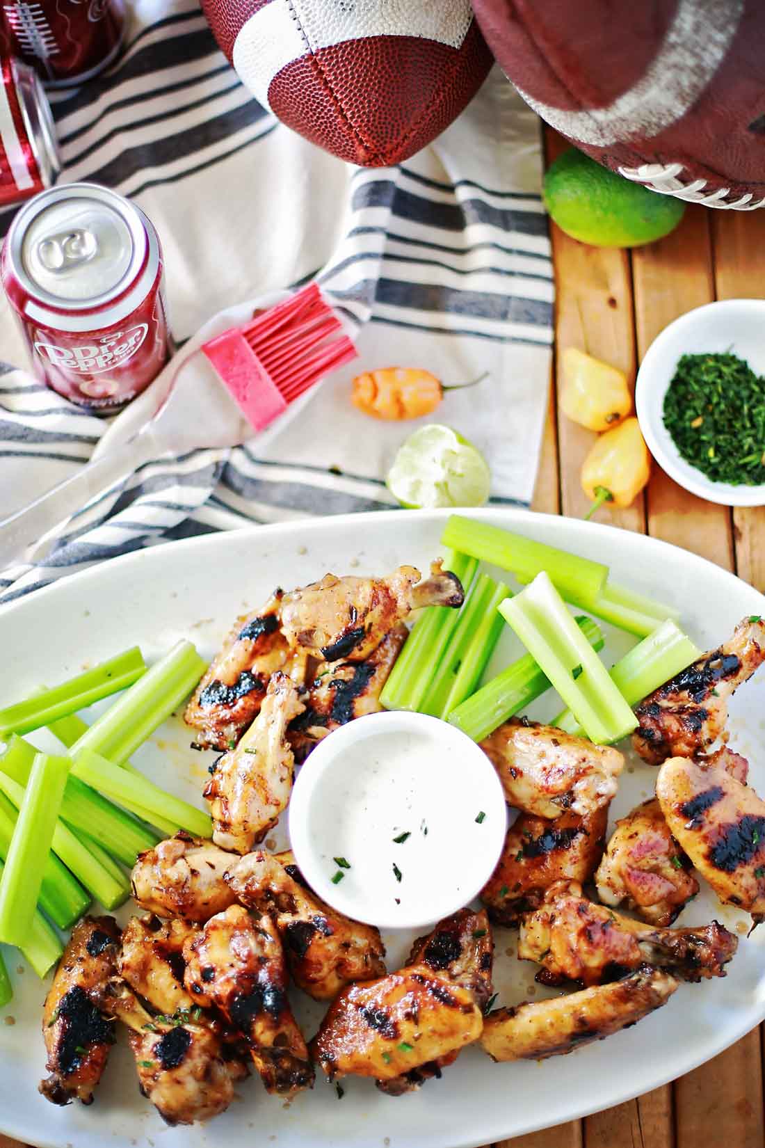 Dr Pepper Habanero Chicken Wings recipe by Flirting with Flavor