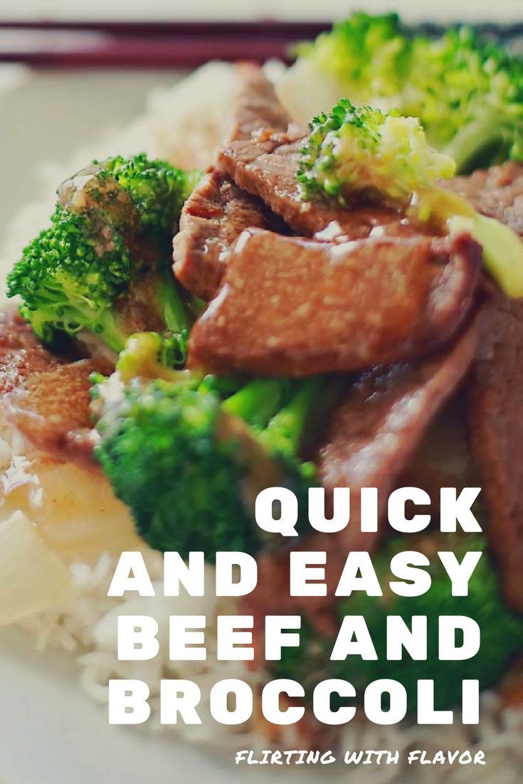 quick and 3easy beef and broccoli recipe by Flirting with Flavor