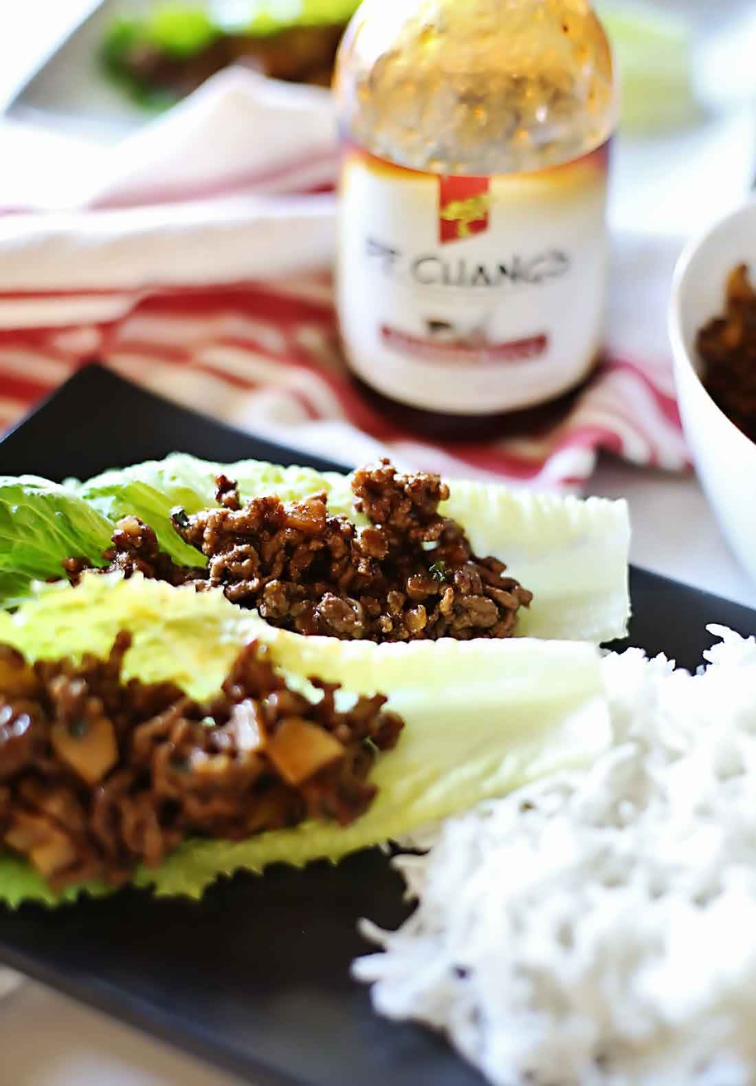 Mongolian Beef Lettuce Wraps Tangled with Taste