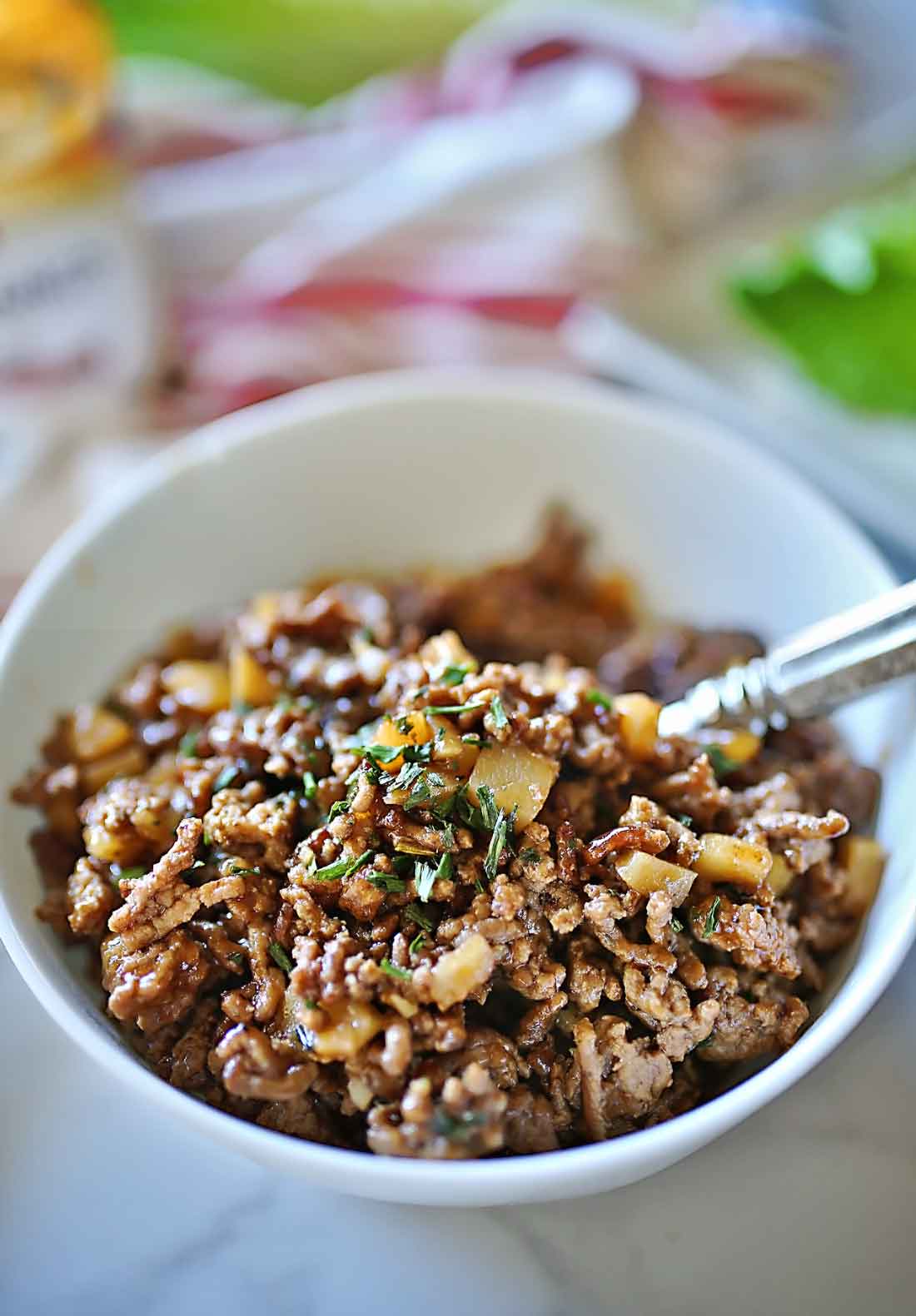 Mongolian Beef Lettuce Wraps Tangled with Taste