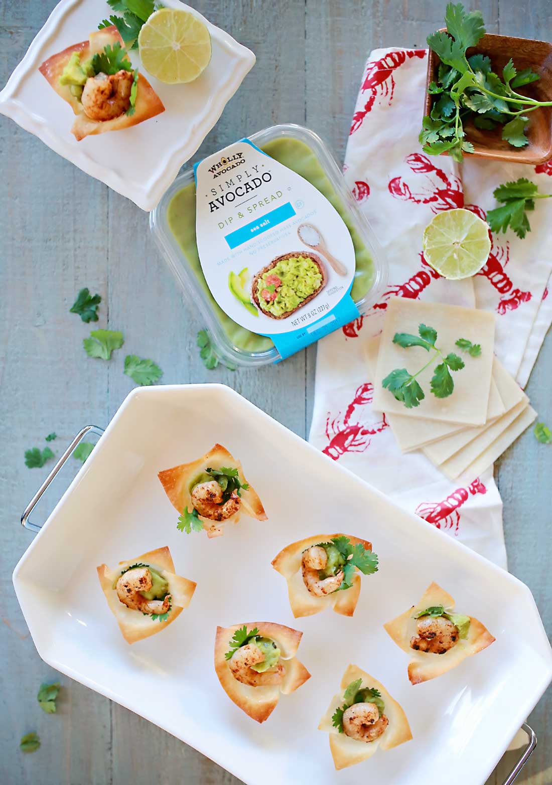 Easy and delicious Avocado and spicy shrimp bites!