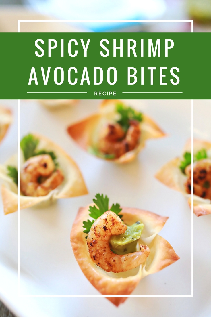 Super amazing and delicious Avocado and shrimp appetizer bites!