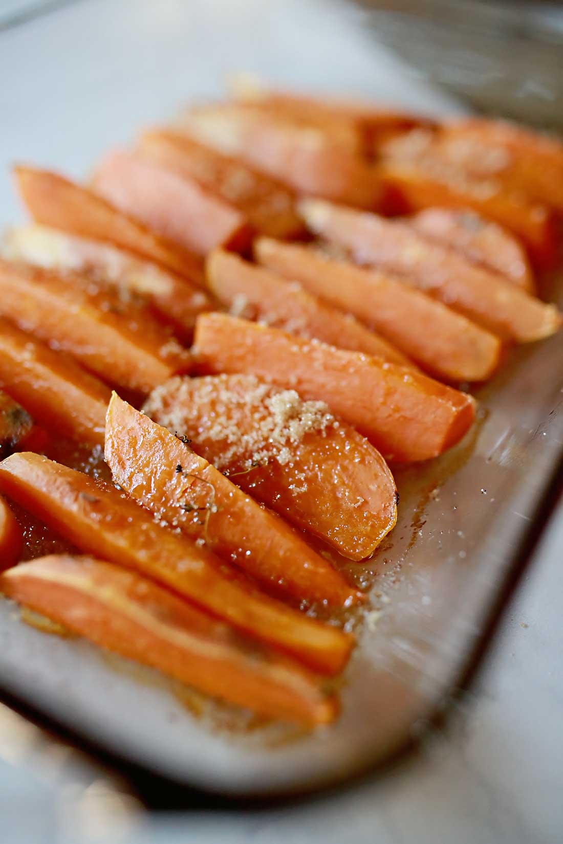 Sweet Potato Casserole recreated into caramelized sweet potatoes!