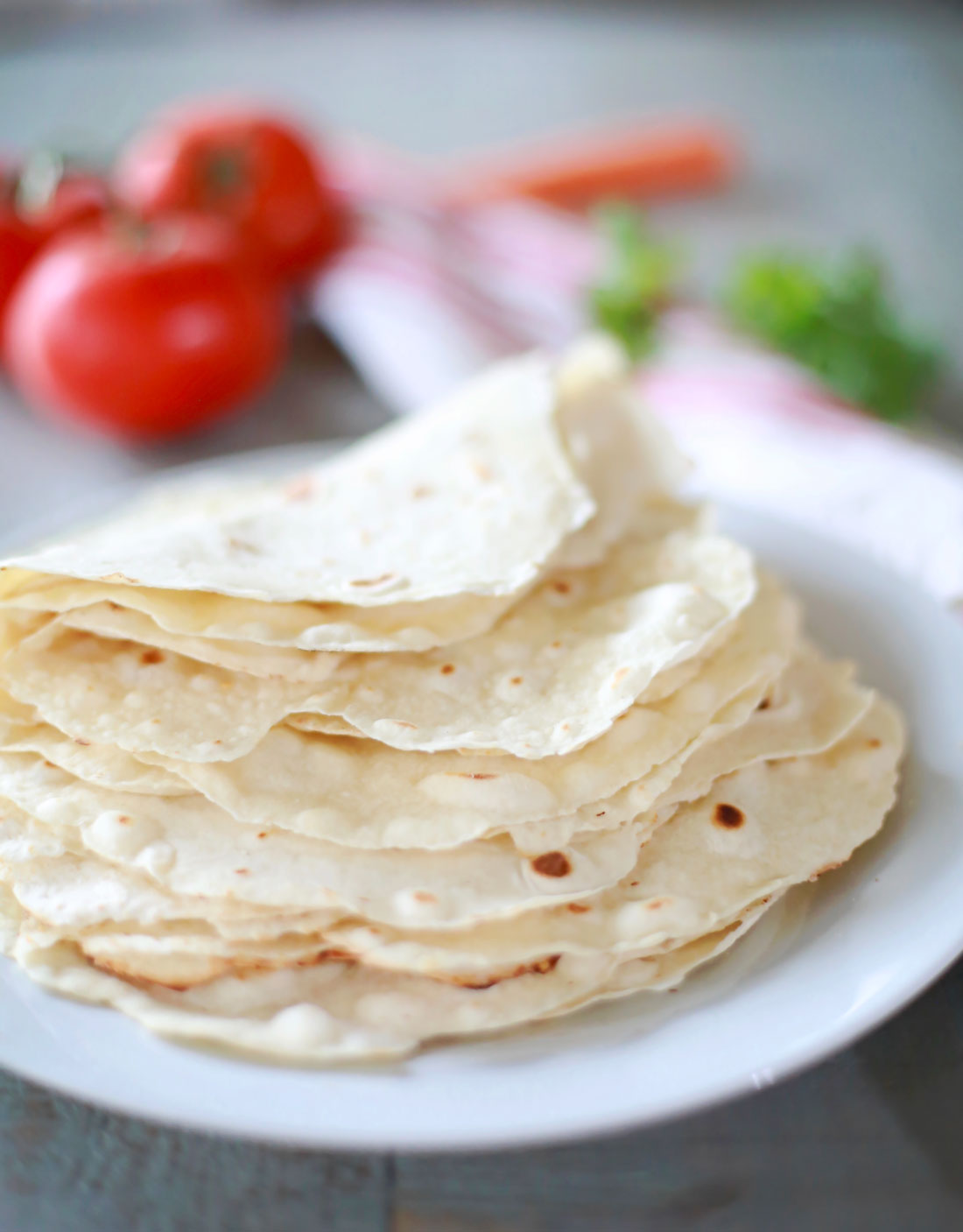 Easy homemade flour tortillas using Mazola® cooking oil in place of lard for a healthier, yet still soft and delicious flour tortilla from scratch.