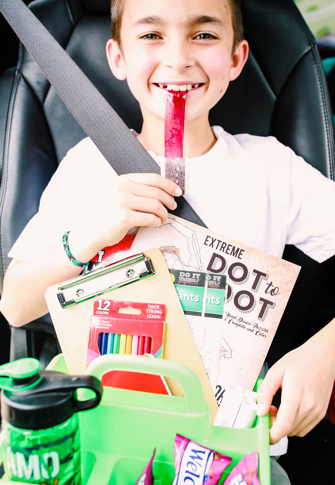 Fun and easy road trip packs for kids with free bingo printable 