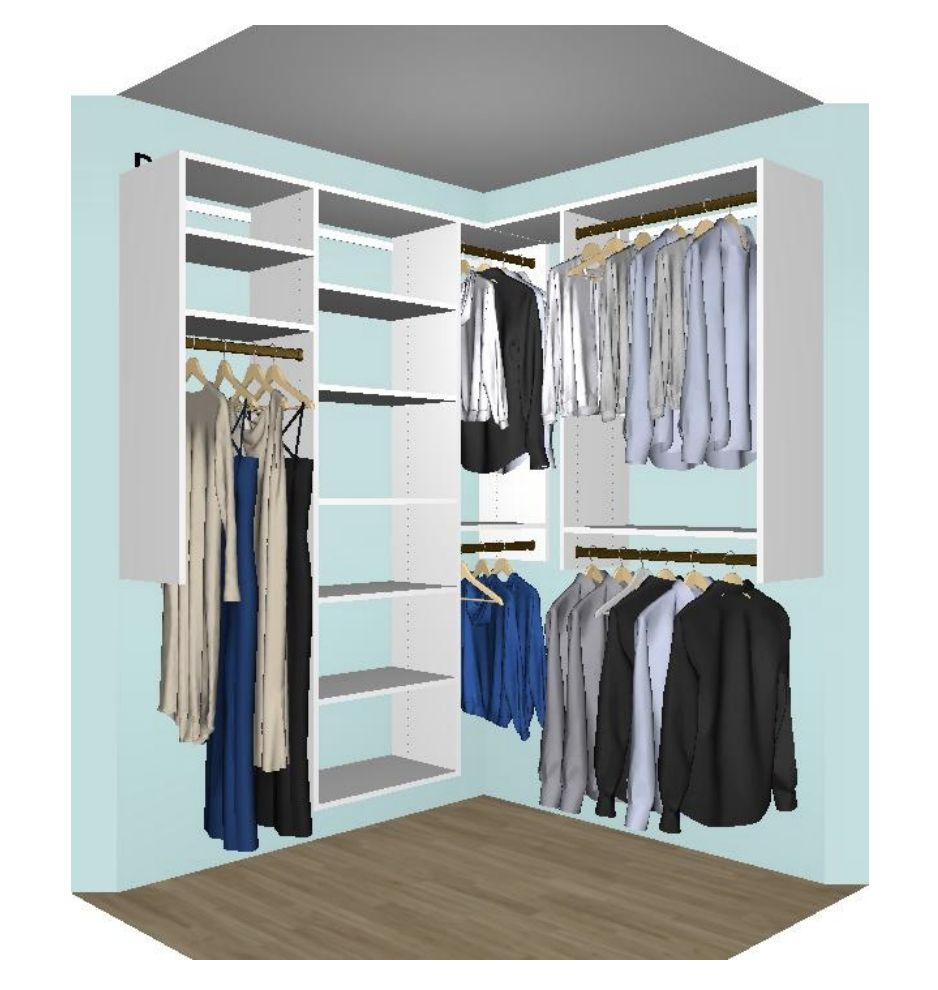 California Closets helped design a customized space to improve the way I live and help foster a joyful and calm environment.