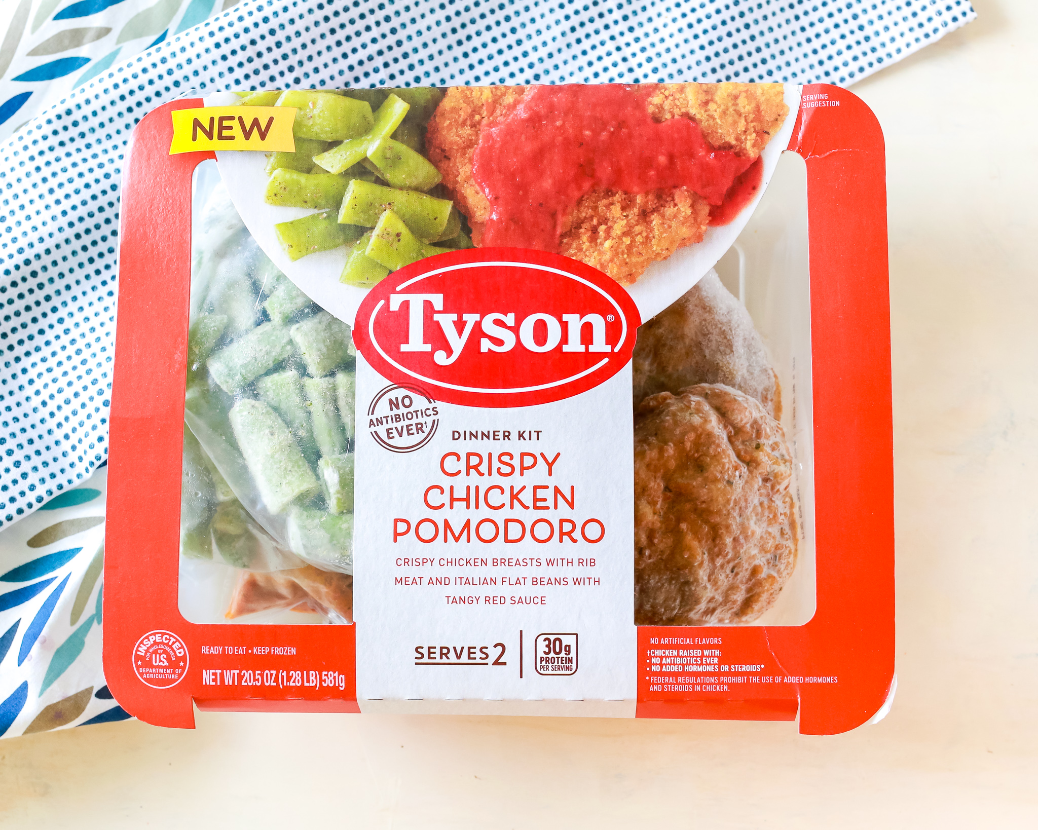 • Tyson® Fully Cooked Dinner and Entrée Kits are made with proteins and vegetables that are prepped and portioned, then frozen at the peak of freshness
