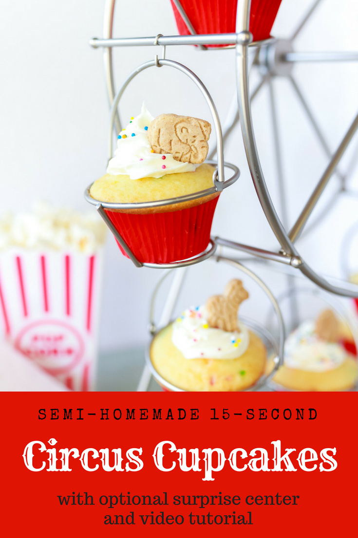 Circus Cupcakes! These are so simple but her little tricks make them so amazing!!!