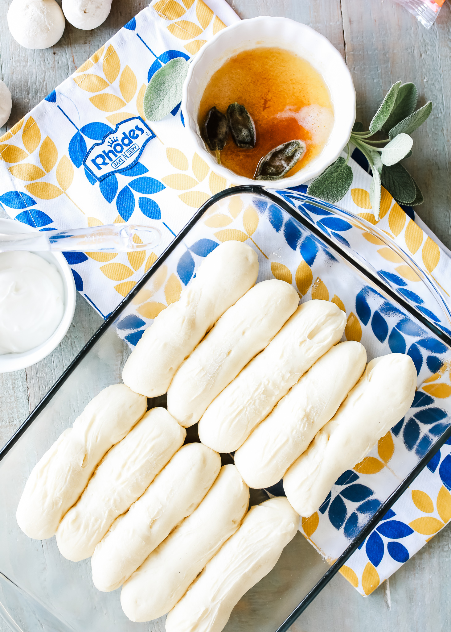 Brown butter and sage breadsticks!