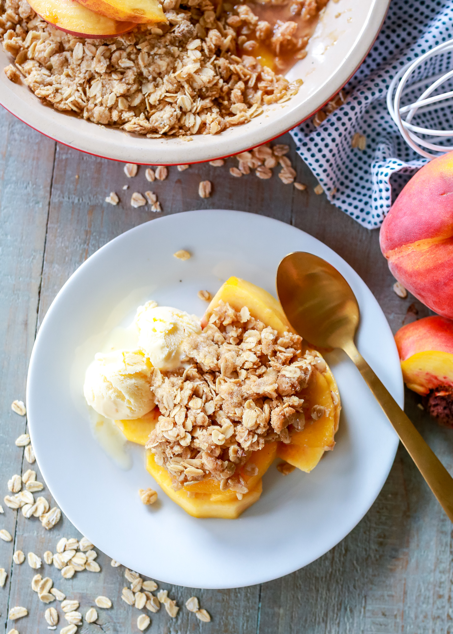 really greAT peach crisp recipe! We all loved it!
