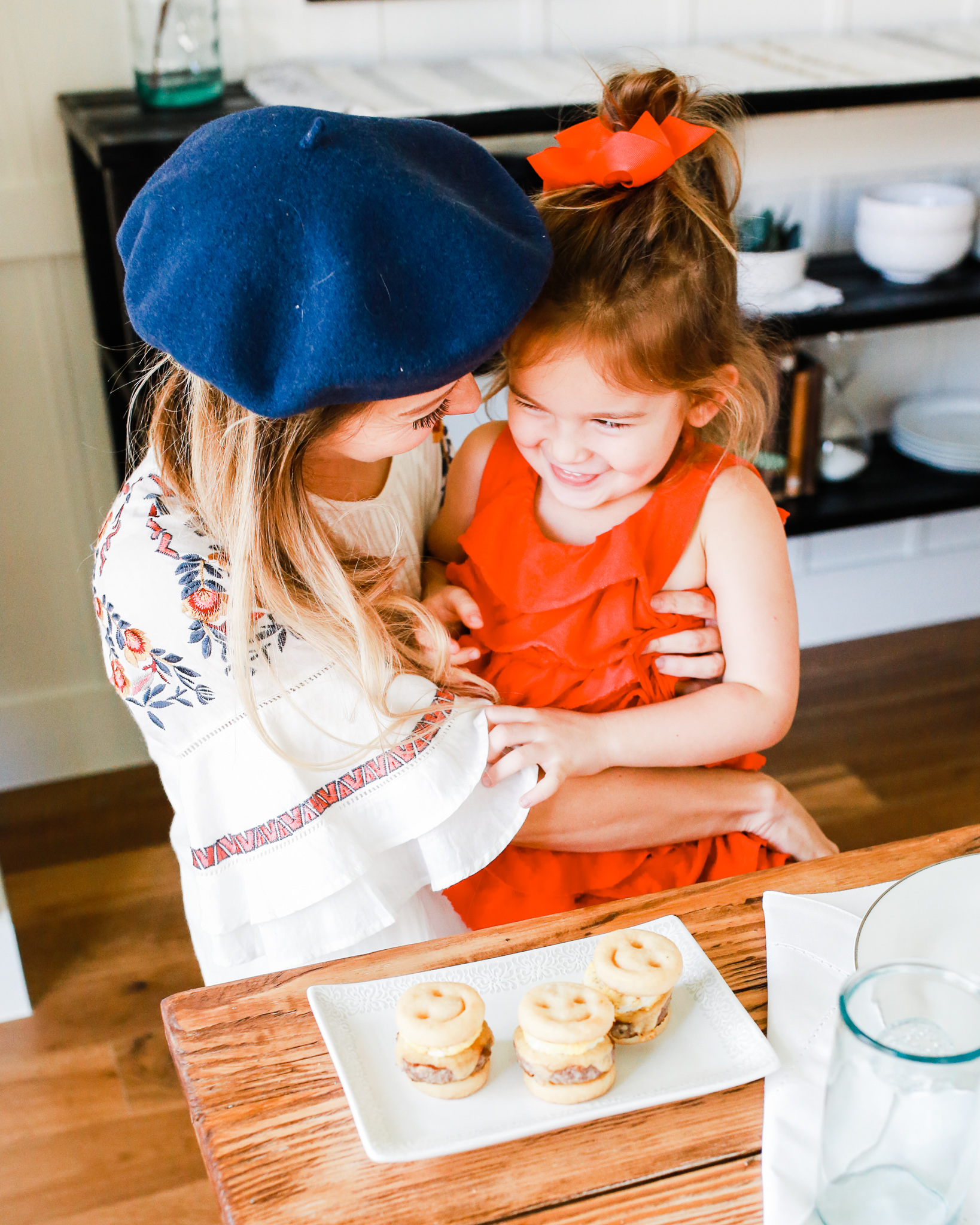 Quick, easy, and FUN family breakfast! Sausage, egg, and cheese sandwiches reinvented into a simple but delicious sandwich the whole family can enjoy!!!