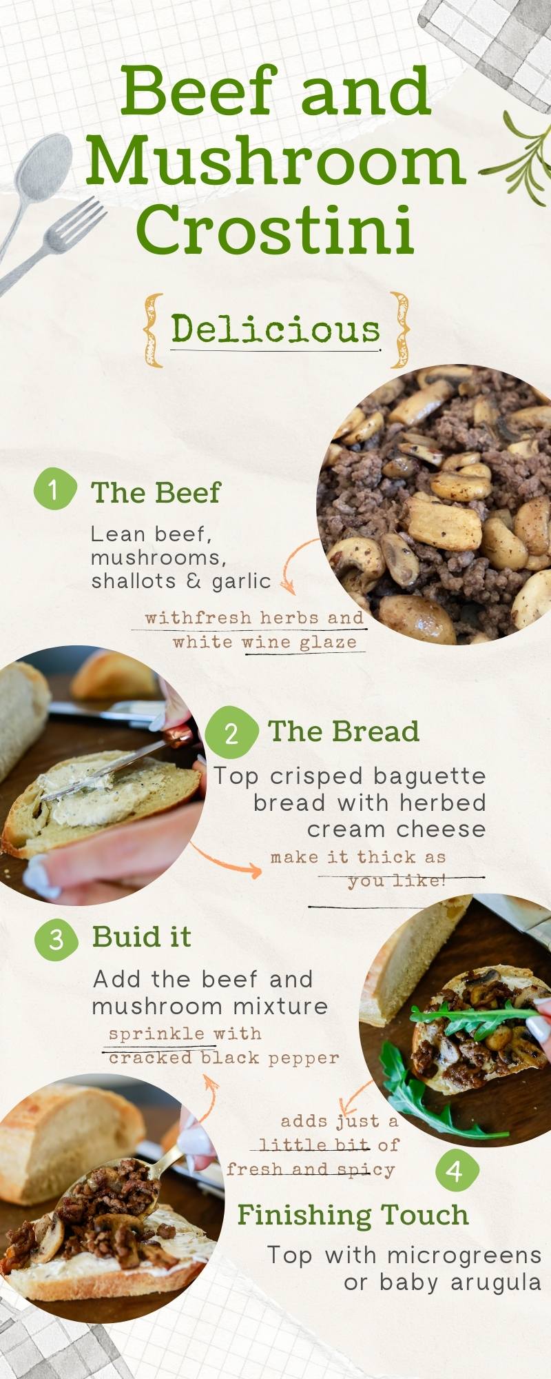 Beef crostini recipe